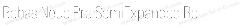 Bebas Neue Pro SemiExpanded Regular字体转换